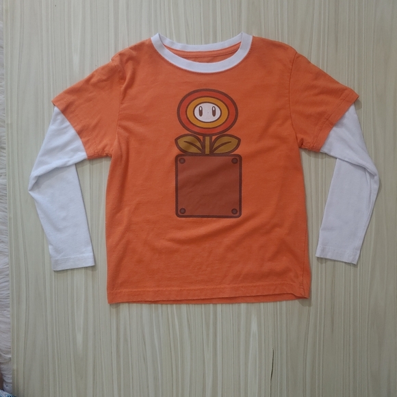 Nintendo Other - Boys Mario Power Up Long Sleeve Tee